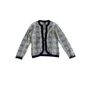 Grace Dane Lewis Women's Casual Black & White Cardigan